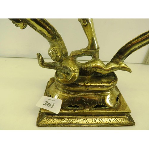 261 - BRASS SHIVA STATUE 18