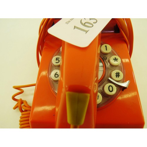 163 - RETRO ORANGE TELEPHONE