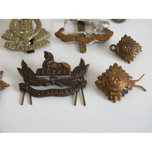 18 - TEN VARIOUS MILITARY BADGES