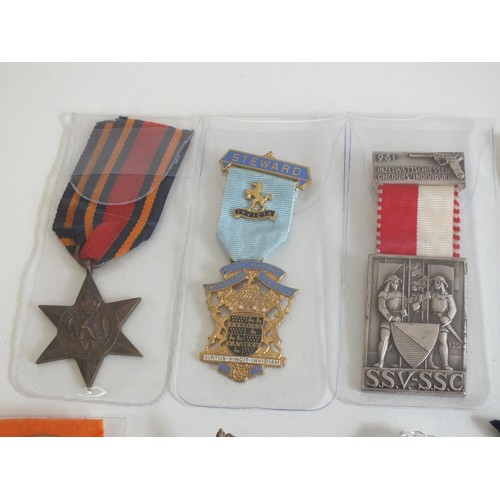 25 - VARIOUS MEDALS AND BADGES