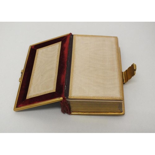 29 - VELVET and GILT BOUND MINIATURE SUNDAY PRAYER BOOK, PROPER LESSONS UNIVERSITY PRESS - IN RED LEATHER... 