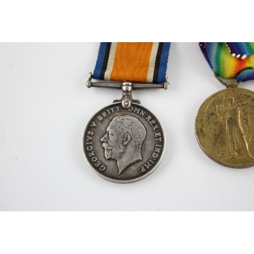 403 - 2 x WW1 Medals Named War L-31775 Cpl P. Hawkins RA, Victory 771 Dvr S. Ellis RA