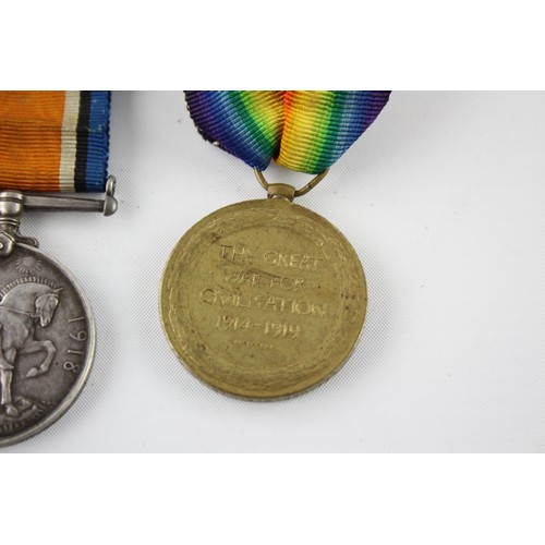 403 - 2 x WW1 Medals Named War L-31775 Cpl P. Hawkins RA, Victory 771 Dvr S. Ellis RA