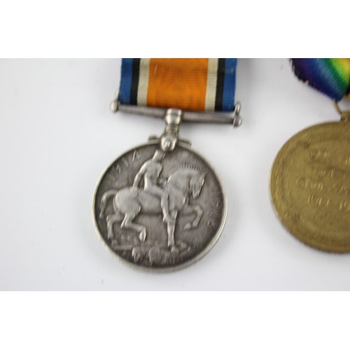 403 - 2 x WW1 Medals Named War L-31775 Cpl P. Hawkins RA, Victory 771 Dvr S. Ellis RA