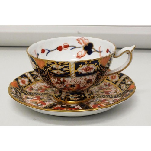 201 - ROYAL CROWN DERBY CUP AND SAUCER