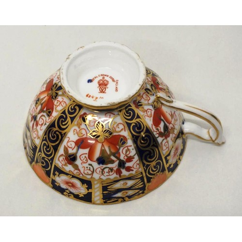 201 - ROYAL CROWN DERBY CUP AND SAUCER