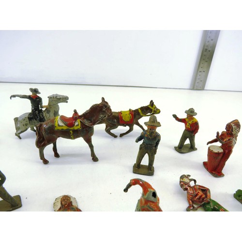 219 - COLLECTION OF OLD CAST IRON SOLDIERS