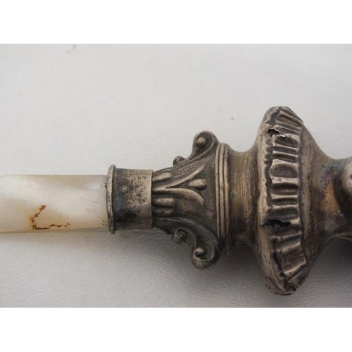 206 - TWO VICTORIAN SILVER BABY RATTLES