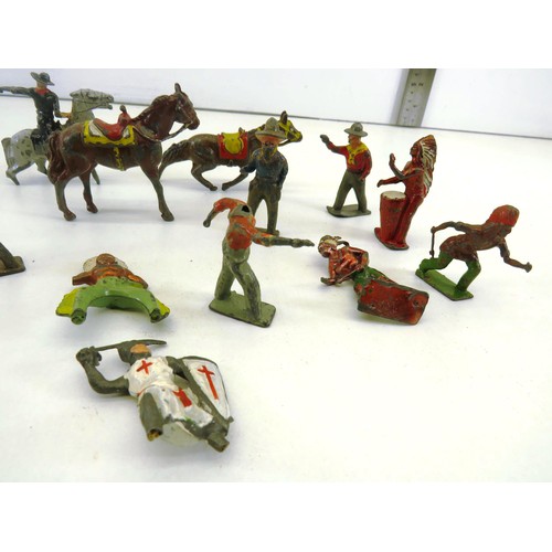 219 - COLLECTION OF OLD CAST IRON SOLDIERS