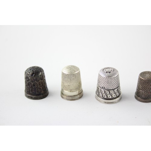 423 - 7 x.925 STERLING SILVER Thimbles Inc Charles Horner Etc (31g)