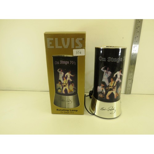 374 - ELVIS IN CONCERT ROTATING LAMP- 70's