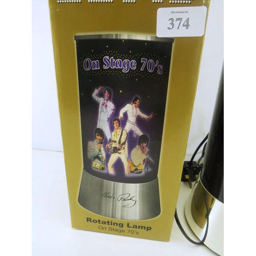 374 - ELVIS IN CONCERT ROTATING LAMP- 70's