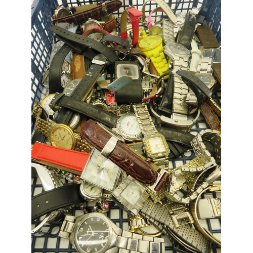 378 - JOB LOT OF ASSORTED WATCHES- UNTESTED