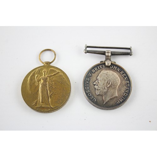 455 - WW1 Medal Pair Named 8194 Pte R. Jones Liverpool Regt