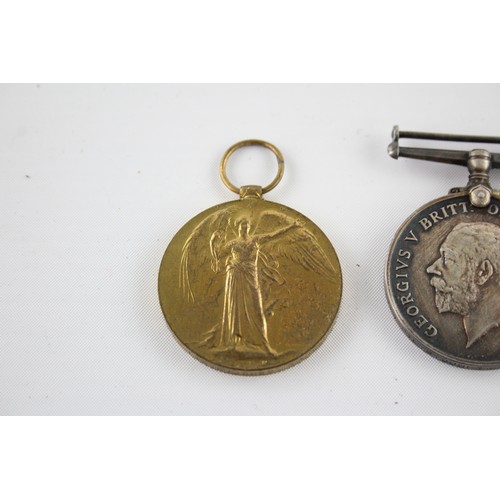 455 - WW1 Medal Pair Named 8194 Pte R. Jones Liverpool Regt