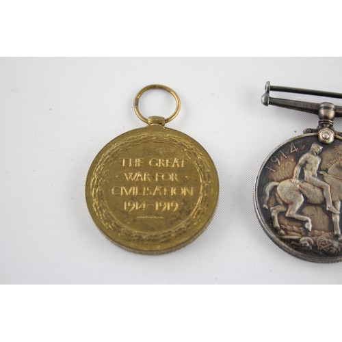 455 - WW1 Medal Pair Named 8194 Pte R. Jones Liverpool Regt