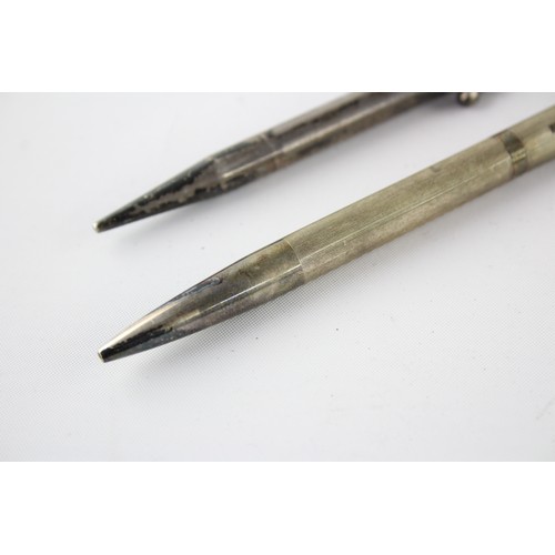 459 - 2 x Stamped .925 STERLING SILVER Pencils Inc Propelling Etc (50g)