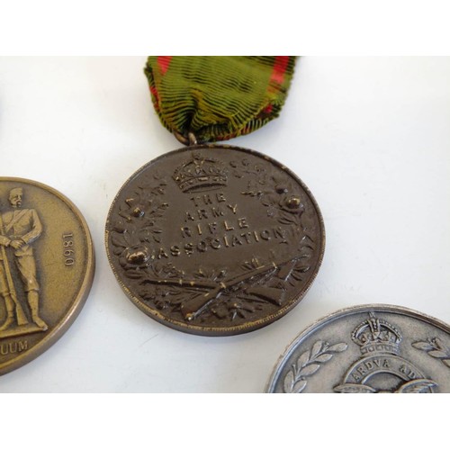 237 - 12 x MILITARY SPORTING MEDALS TO INCLUDE - THE RIFLE ASSOCIATION, SWIMMING, PARACHUTE TEAM ETC