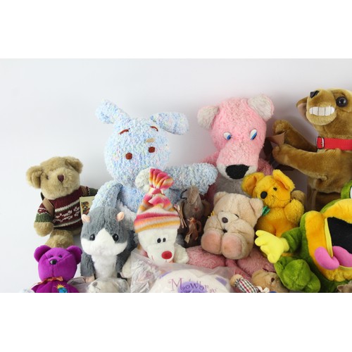 493 - Job Lot Assorted TEDDY BEARS/SOFT TOYS Inc Boxed, Tv/Film, Ty Etc