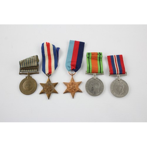 495 - 5 x WW2 / Korea Medals Inc UN Korea, France & Germany Star, Etc