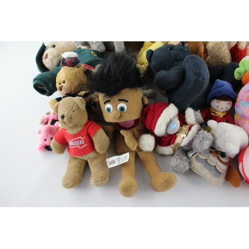 505 - Job Lot Assorted TEDDY BEARS/SOFT TOYS Inc Ty, Peppa Pig, Walker Etc