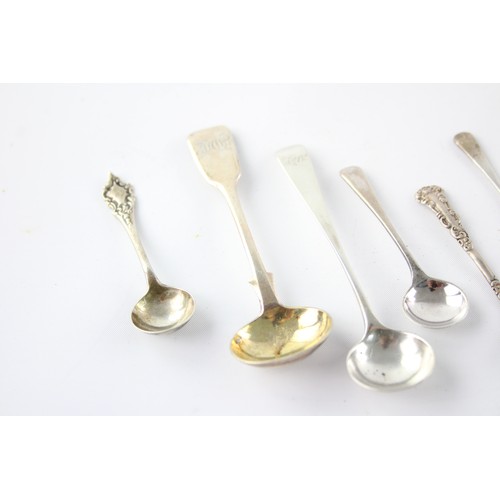 559 - 8 x Hallmarked .925 STERLING SILVER Condiment Spoons (49g)