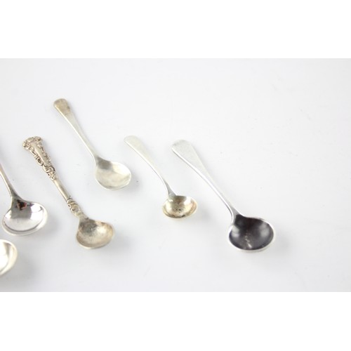 559 - 8 x Hallmarked .925 STERLING SILVER Condiment Spoons (49g)