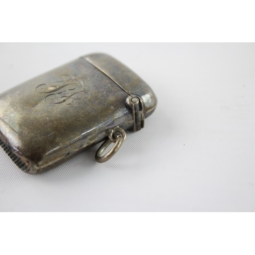 563 - Edwardian 1906 Birmingham STERLING SILVER Vesta / Match Case (22g)