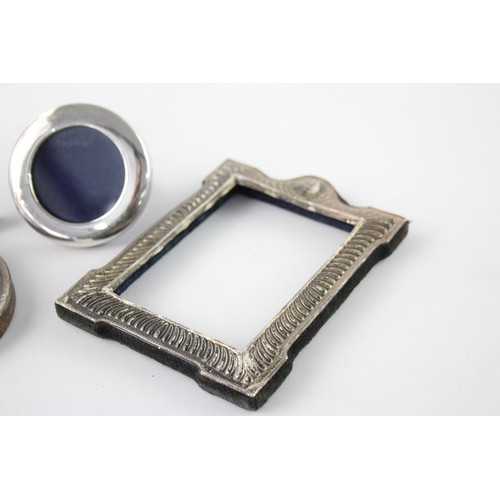 567 - 4 x Assorted Hallmarked .925 STERLING SILVER Photo Frames 274g