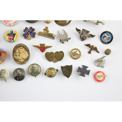 591 - 40 x BADGES Inc Enamel, Advertising, Awards, Clubs Etc