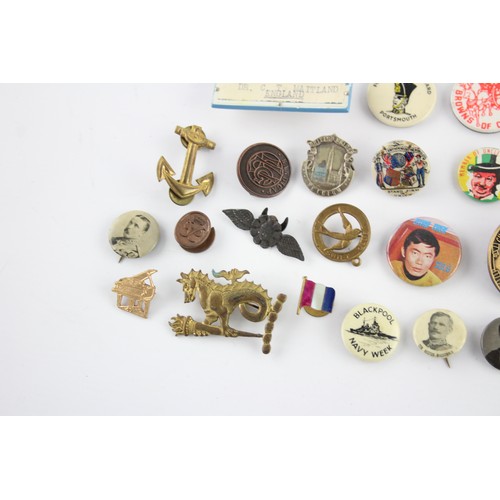 591 - 40 x BADGES Inc Enamel, Advertising, Awards, Clubs Etc