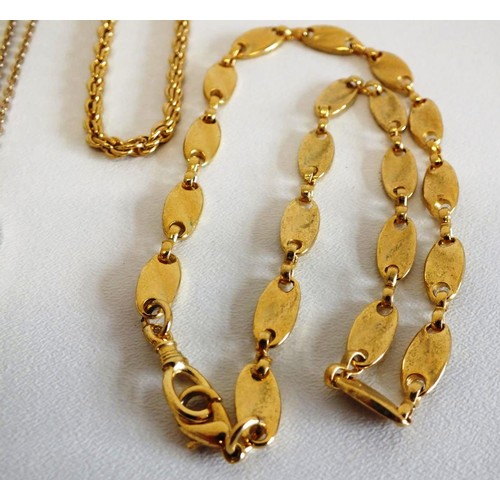 288 - 7 x GOLD TONE NECKLACES AND BRACELET INCLUDES SARAH COVENTRY OWL PENDANT NECKLACE