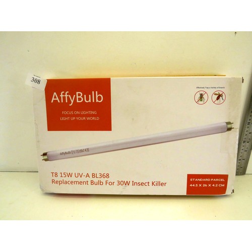 308 - AFFY BULB REPLACEMENT BULB FOR 30W INSECT KILLER - T8 15WUV-A BL368