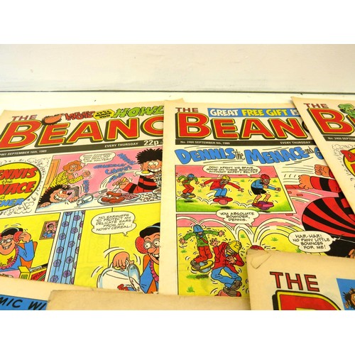 318 - 28x BEANO COMICS FROM 1989