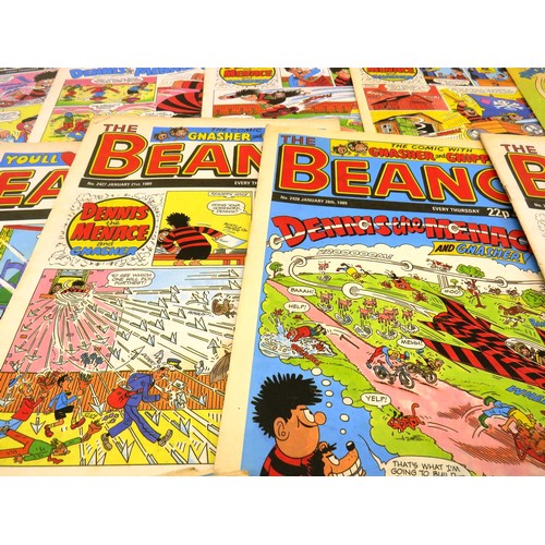 318 - 28x BEANO COMICS FROM 1989