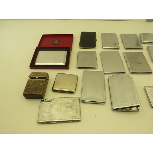 413 - 20 x Assorted TOBACCIANA Cigarette Cases Inc Combination, Leather etc