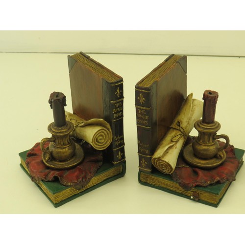 429 - Assorted  Study / Desk DECOR Inc. Bookends, Frame & Trinket Box