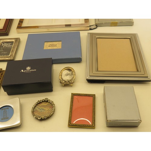 473 - Job Lot of Assorted PICTURE FRAMES Inc Silver Plate, Wood Etc