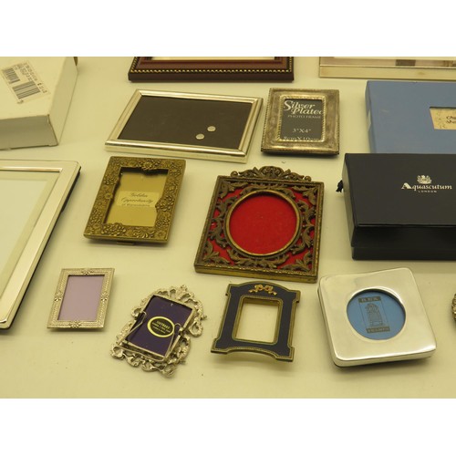 473 - Job Lot of Assorted PICTURE FRAMES Inc Silver Plate, Wood Etc