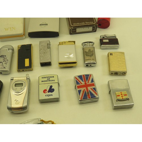 521 - 30 x Assorted Cigarette LIGHTERS Inc Ronson, Colibri, Panther Etc