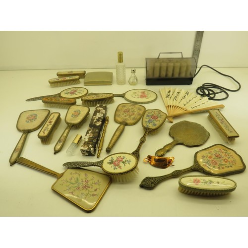 569 - 26 x Assorted LADIES VANITY Inc Hairbrushes, Fans, Hand Mirrors Etc