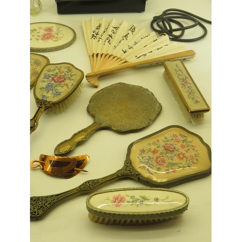 569 - 26 x Assorted LADIES VANITY Inc Hairbrushes, Fans, Hand Mirrors Etc