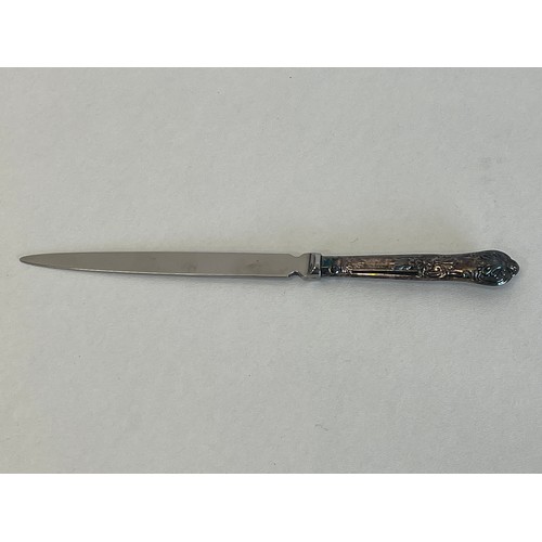 447 - Hallmarked Sheffield STERLING SILVER Handled Letter Opener (24g)