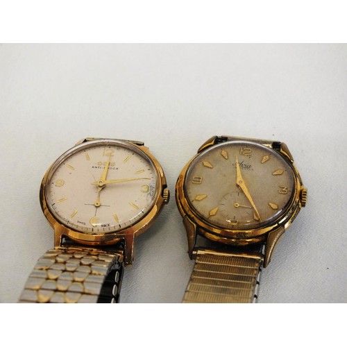 23 - TWO MENS MANUAL WIND STRETCH BRACELET WATCHES AVIA 17 JEWELS and ORIS ANTI SHOCK