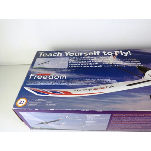 109 - HOBBY ZONE FREEDOM RADIO CONTROLLED AEROPLANE- COMPLETE AND WORKING