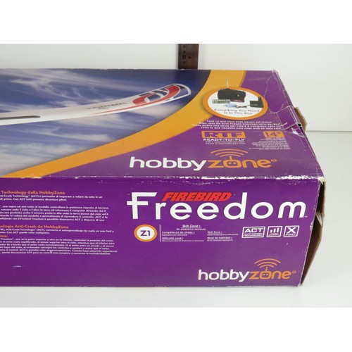 109 - HOBBY ZONE FREEDOM RADIO CONTROLLED AEROPLANE- COMPLETE AND WORKING