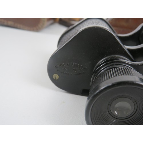 11 - TWO SETS OF BINOCULARS WIRH LEATHER CARRY CASES