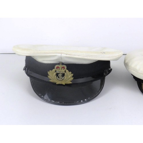 19 - 3 x ROYAL NAVY PEAKED HATS