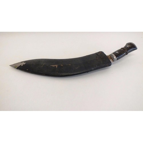 128 - NATIVE GURKHA KUKRI AND SCABBARD