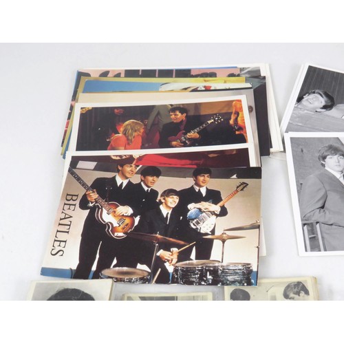 113 - BEATLES ABC CARDS TOGETHER WITH BEATLES WARUS CARD SETS AND POP RELATED POSTCARDS